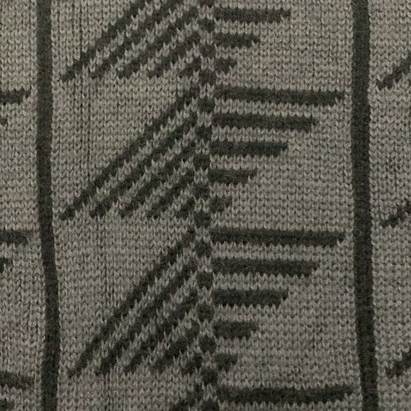 Vintage Italian Pure Wool Sweater - Retro Geometric Pullover - Winter Fall - Picture 4 of 11